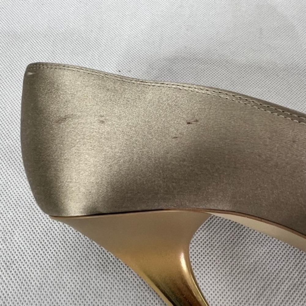 Stella McCartney Two‎ Colors Satin Pumps Golden Metallic Size 9 - Picture 10 of 15